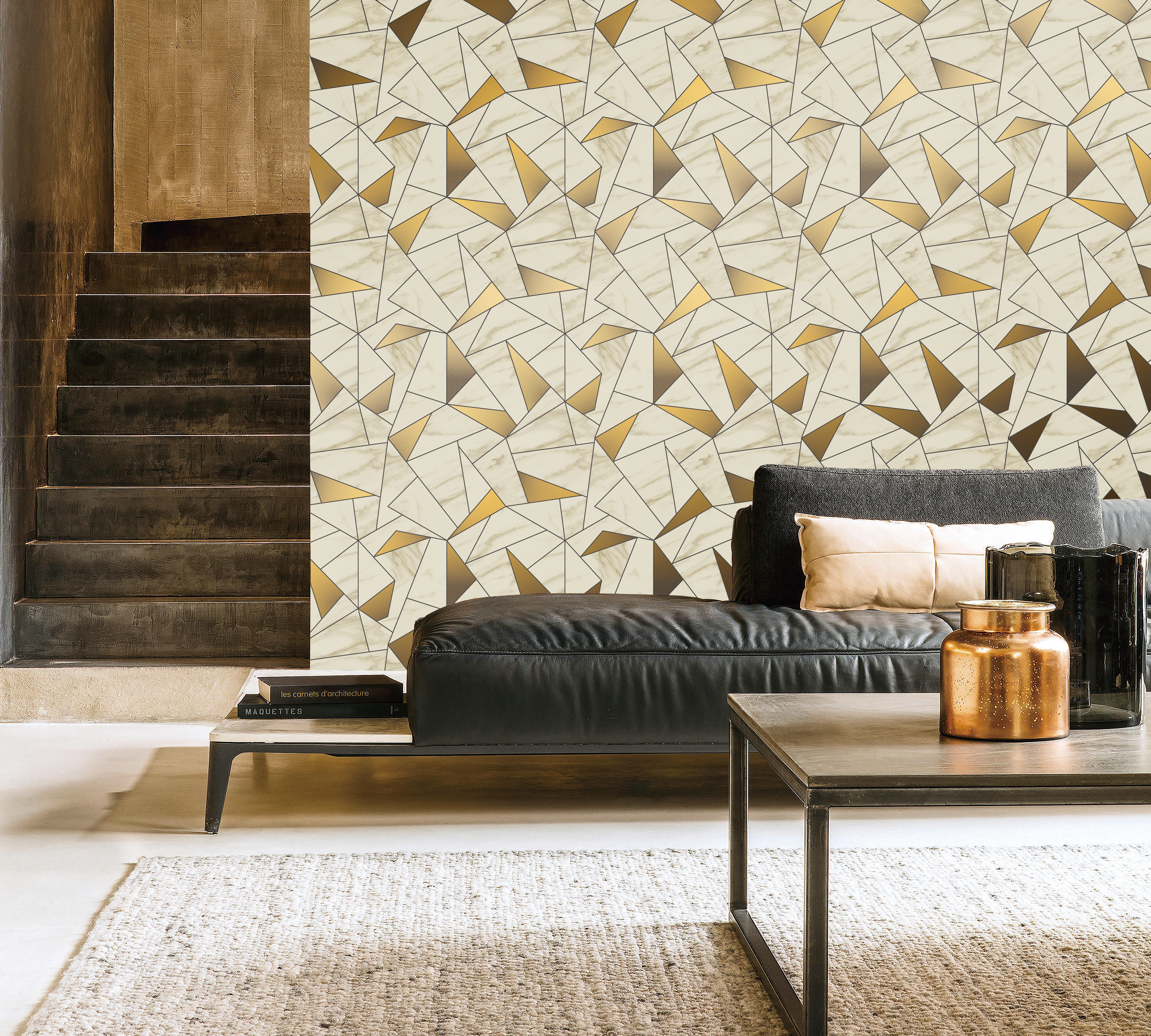 China Modern Metallic Textured PVC Foil Wallpaper for Home 